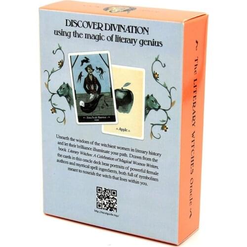 270C The Literary Witches Oracle 70 Cards Tarot Deck Mysterious Divination English Family Party Board Game