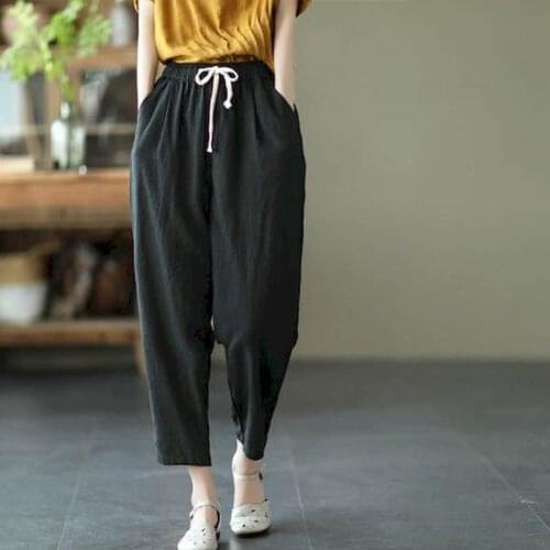 2021 New Autumn Womens Korean Version Simple Versatile Mopping Trousers Thin Dark High-waist Straight-leg Casual Leggings Pants