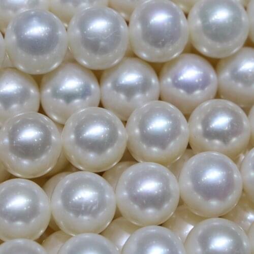 10-11mm Freshwater Pearl Necklace Round Bead For Women Wedding Fine Jewelry
