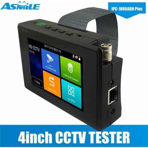 Portable IPC-1800ADH Plus IP CVBS CVI TVI AHD all in one professional IP camera tester monitor H.265/H.264, 4K video display