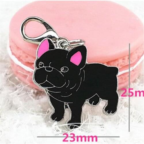 Practical 2019 NEW Dog Tag Disk Pet ID Enamel Accessories Collar Bulldog Necklace Pendant Dog Supplies Drop shipping C30425