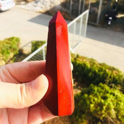1PCS Natural Polished mookaite Tower healing crystal point For Fengshui decoration