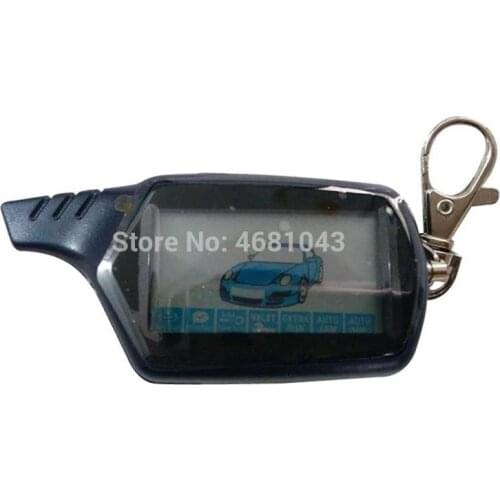 B 9 Russian Keychain LCD Remote Control For 2 Way Car Alarm Engine Start Key Starline B9 / KGB FX-7 FX7 FX 7
