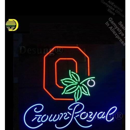 Sports OSB Team Crown Royal Sign Neon Signs Handcrafted Custom Neon Bulb Beer Lighted Garage Signs Light Bulbs Display Lamp Logo