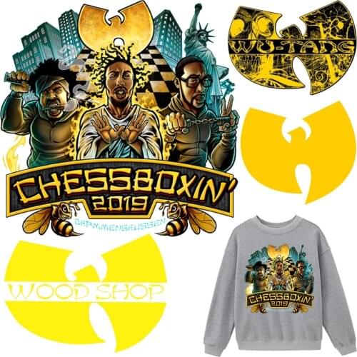 Rock Band Letter Patches Music Star Thermal Stickers on Clothes Iron-on Transfers for Clothing Thermoadhesive Patch Diy Applique