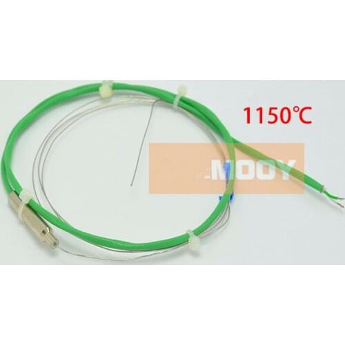 K type thin Wire armored thermocouple thermostability 1150C dia 0.5mm low drift Mineral insulated wire sheathed thermocouple