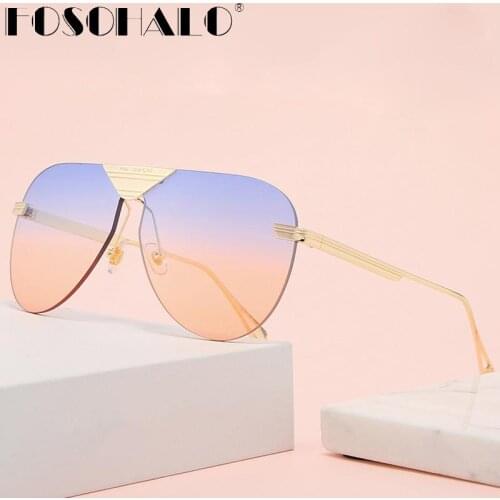 Vintage Pilot Sunglasses Women 2020 Gradient Steampunk Sunglasses Classic Eyeglasses Men Clear Lens Vintage Retro Punk Shades
