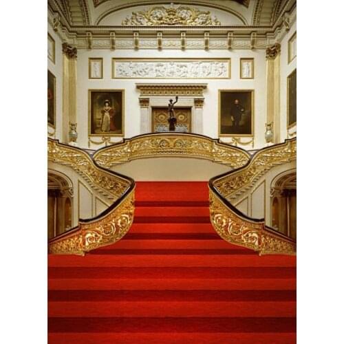 VinylBDS 10X10FT Wedding Statue Photography Backdrops Red Carpet Stage Photography Backdrop