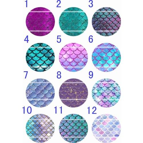 Handmade Colorful picture Round Glass Cabochons Refrigerator magnet for Necklace Decoration and Phone Chain Accessaries307