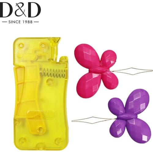 1+2 pcs Plastic Hand Needle Threaders Thread Threader Stitch Insertion Tool for Needlework DIY Sewing Accessories