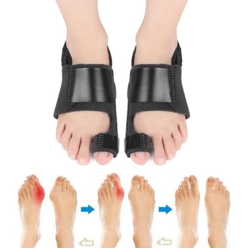 1 Pcs/1 Pair Toe Separator Hallux Valgus Bunion Orthopedic Corrector Splint Foot Care Overlapping Pain Fixed Correction Belt