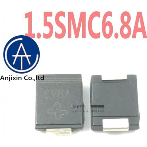 10pcs 100% orginal new unidirectional TVS transient suppression diode 1.5SMC6.8A 6V8A DO-214ABSMC brand new real stock