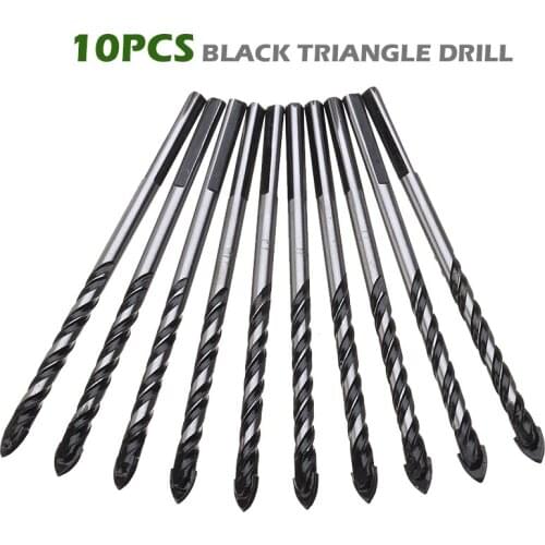 10pcs/set Tungsten Carbide 6mm Tip Ceramic Tile Glass Drill Bit Head Opener Tungsten Carbide Drill Bit Power Tool Parts