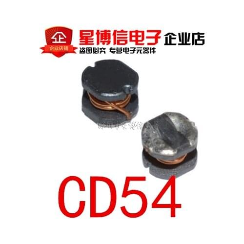 100PCS/lot SMD power inductors CD54 2.2UH 3.3UH 4.7UH 6.8UH 10UH 22UH 33UH 47UH 68UH 100UH 150UH 220UH 470UH 5.8*5*4.5MM