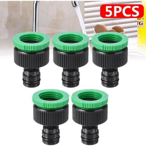 5pcs Plastic Quick Connector 3/4" to 1/2" Garden Watering Hose Adapter Durable Faucet Hose Tap Irrigation Fittings Part