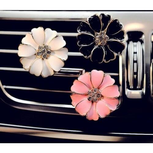 80% Hot Sale Daisys Car Outlet Vent Perfume Clip Scent Fragrance Air Freshener Flower Ornament