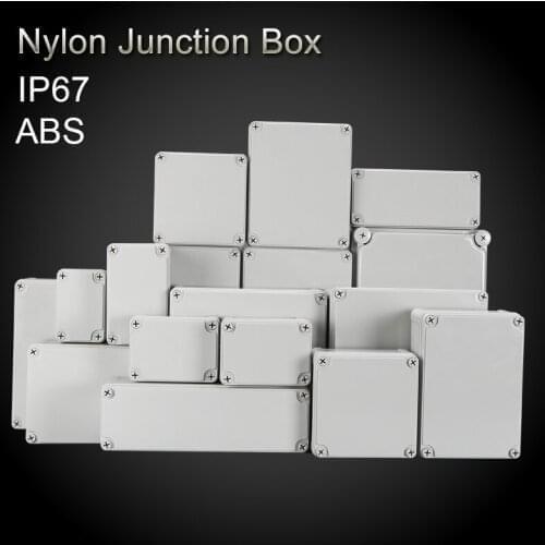 95*65*55 100*100*75 110*80*50 110*80*85 Outdoor Electrical CCTV Enclosure Case ABS Plastic Waterproof Nylon Junction Box