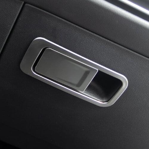 BJMYCYY Car co-pilot Storage Glove Box Handle Frame Stickers Car Cover Styling 2Pcs/Set For VW Golf 8 MK8 2020 2021 Accessories