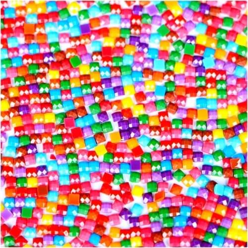 447 Color Full Square/Round Drills Resin Diamond 5D DIY Diamond Painting 3D Diamond Embroidery Rhinestone Mosaic Stone GT