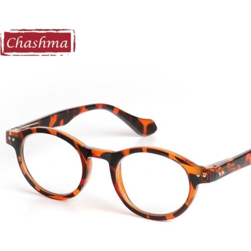 Chashma Retro Style Optical Glasses High Quality Eyewear Vintage Leopard Glasses Frame Round Reading Glasses