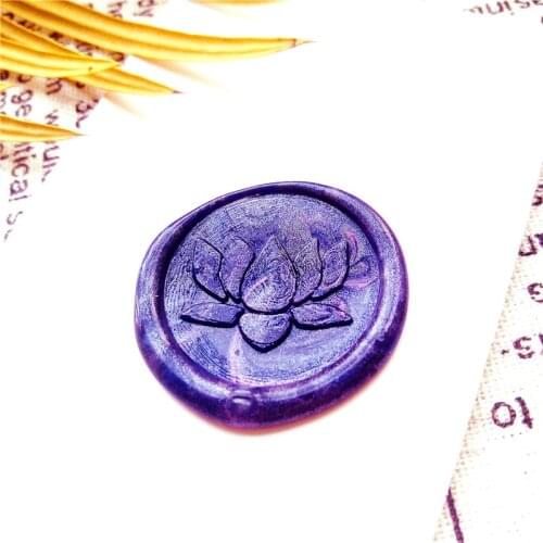 Lotus flower wax seal stamp,Envelope seal DIY sealing wax stamp vintage custom design stamps box set wood metal handle deco diy