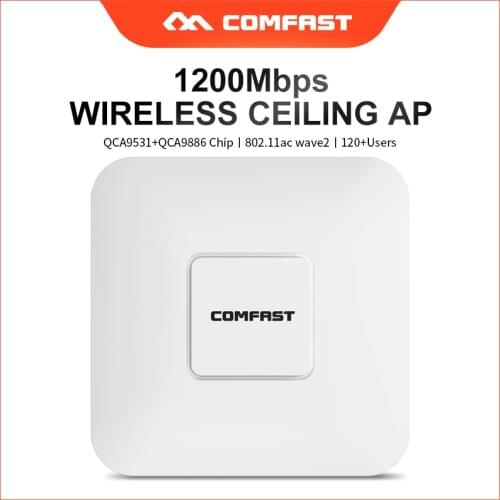 COMFAST 1200Mbps DUAL band High power wireless Networking router 802.11ac/b/g/n 48 POE Indoor Ceiling wireless AP Wi fi Router
