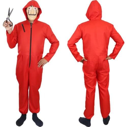 10pcs Salvador Dali Movie The House of Paper La Casa De Papel Cosplay Party Halloween Mask Money Heist Costume Mask Costumes