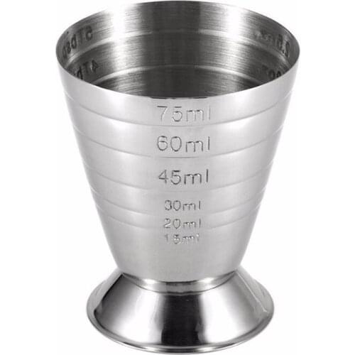 Measuring Shot Cup Ounce Jigger Bar Cocktail Drink Mixer Liquor Measuring Cup Mojito Measurer Milk Coffee Mug Stainless Steel