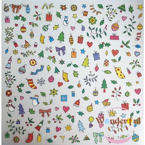 Christmas Printing Paper Stickers For Scrapbooking DIY Crafts Card Making Home Decoration
