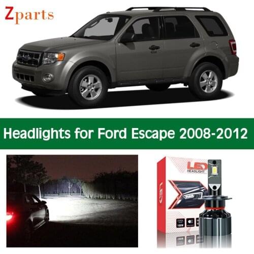 Car Headlight For Ford Escape 2008 2009 2010 2011 2012 Canbus Headlamp Low Beam High Beam 12V Lighting Light Lamp Accessories