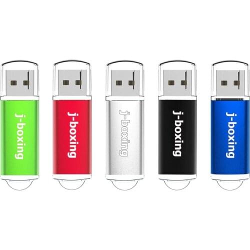 J-boxing Light Colorful USB Flash Drive 64GB 32GB 16GB 8GB Pendrive USB 2.0 Memory Stick High Speed Pen Drive for Laptop Macbook