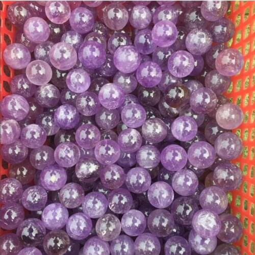 1pcs 2cm 100% natural purple amethyst quartz crystal ball reiki healing energy amethyst gemstone sphere as gift or home decor