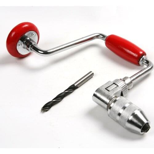 1PC Woodworking Brace Jaw Chuck Hand Boring Drilling With Twist Drill Bit DIY Wood Drill Bit Hole Cutter Cone Power Tools