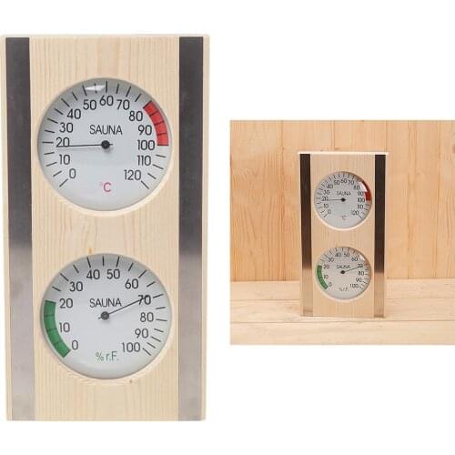 1pc Sauna Thermometer Hygrometer 2 In 1 Temp and Humidity Sauna Measure