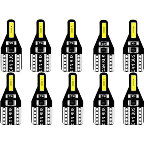 10Pcs T10 W5W LED Car Interior Bulb Light For Toyota Avensis Rav4 Opel Astra Mokka Ford Focus 2 3 Fiesta 12V