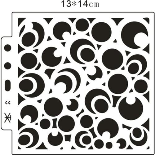 13*14cm moonlight Cover templat scrapbook stencil spray plastic mold shield DIY cake hollow Embellishment printing lace ruler