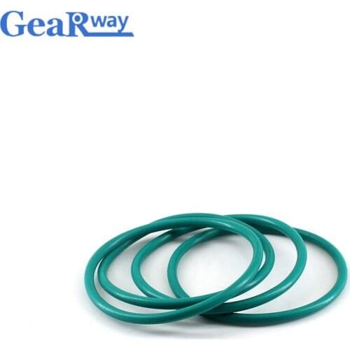 20pcs O Ring Seal 1.2mm CS Green FKM O ring Sealing Gasket 5/5.5/6/8/10/12mm OD 70SH Hardness Fluorine Rubber O Ring Seal