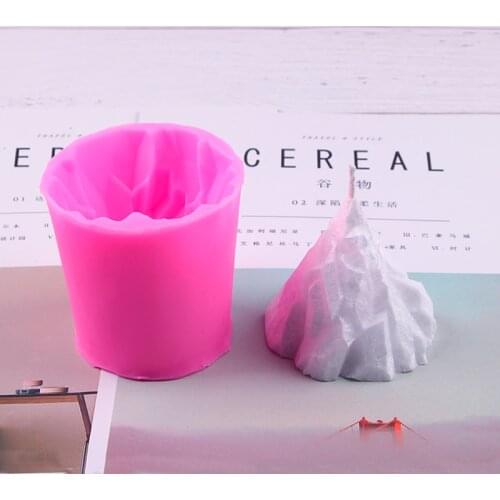 3D Fake Iceberg Shape Silicone Candle Mould Plaster Aromatherapy Crafts DIY Fondant Candy Baking Mould Cake Decorating Tools