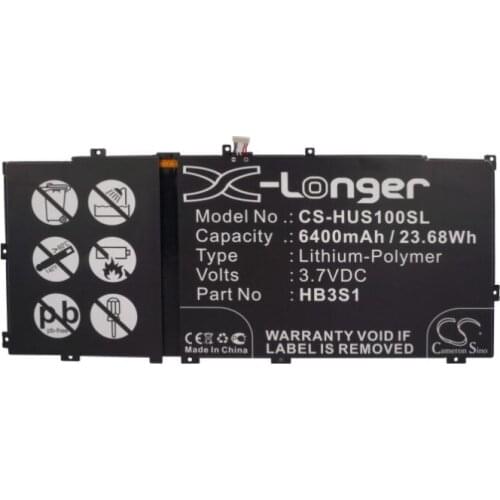 Cameron Sino 6400mAh battery for HUAWEI MediaaPad 10FHD S10 S101L S101U S102U HB3S1 UMPC, Netbook Battery