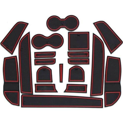 Anti-Slip Gate Slot Mat Rubber Coaster for Geely Atlas Geely Emgrand X7 Sport 2016 2017 2018 2019 NL-3 NL3 Accessories Stickers