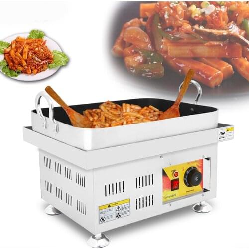 Korean Style Fried Rice Cake Machine Sauted Rice Cake Desktop Electric Grill Heating Teppanyaki Korean Snack Equipment NP-450