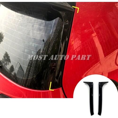Black Rear Window Spoiler Side Wing Cover For Volkswagen VW Golf 6 MK6 GTI R GTD 2008-2013 2pcs Car Decoration