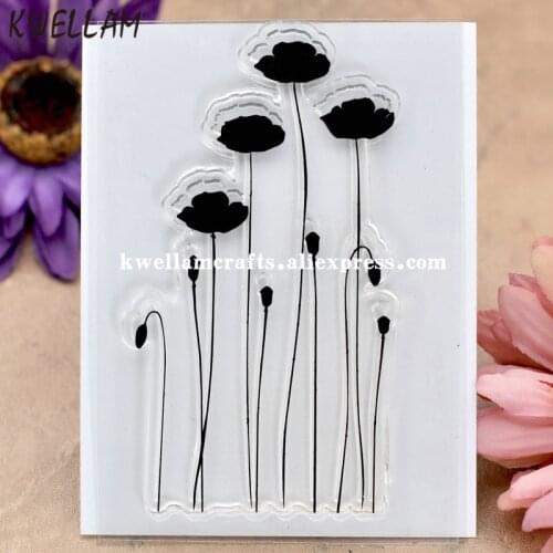 Flowers Scrapbook DIY photo cards rubber stamp clear stamp transparent stamp 10.5x7.5cm KW8012071