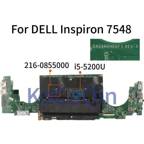 For DELL Inspiron 7548 Notebook Mainboard CN-0CXNY3 0CXNY3 DA0AM6MB8F1 SR23Y 216-0855000 Laptop Motherboard 4GB DDR3