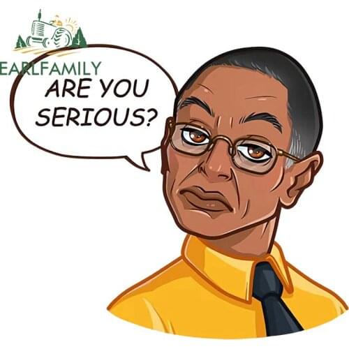 EARLFAMILY 13cm x 11.3cm for Breaking Bad Car Stickers Scratch-Proof Decals Refrigerator Bumper Waterproof Car Door Protector