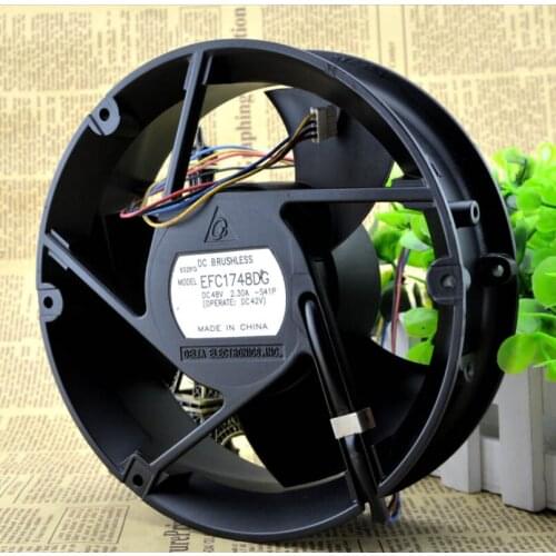 EFC1748DG 17cm 170mm 172x172x51mm 48V 1.84A round electric inverter large air volume cooling fan