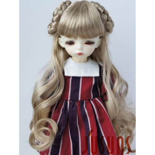 JD125 Long Celina synthetic mohair doll wigs 6-7inch 7-8inch 8-9inch 1/6 1/4 1/3 BJD accessories