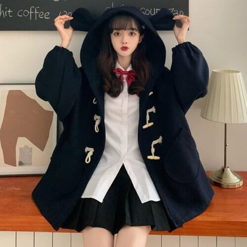 Kawaii Girl Women's Hooded Coats