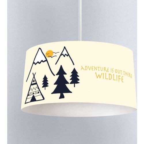 Lamp For Kids Bedrooms Light Chandelier for Living Room Childrens Room Adventure Wild Life Yellow Model 150