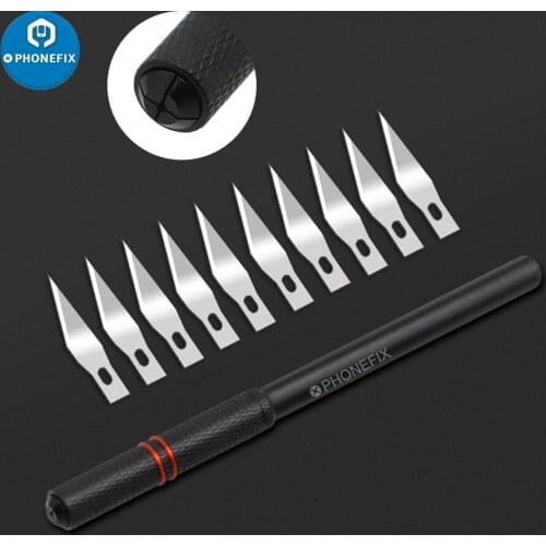Metal Scalpel Knife Blade Engraving Craft Knives Blades Face ID Dot Matrix Repair For iPhone X XR XS MAX 11 Pro Max Face ID Tool